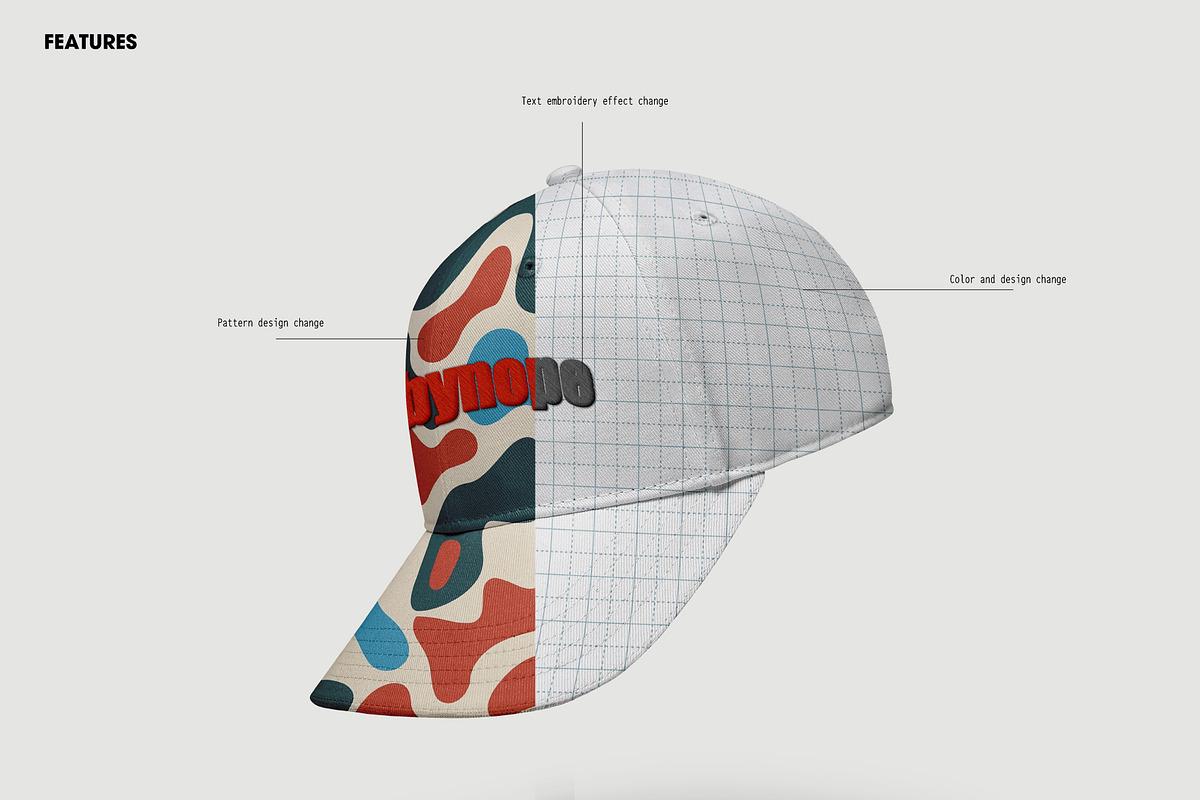 Baseball Caps Hat Mockup Drop 4, a Hat Mockup by made_by_nope (Photo 2 of 6)