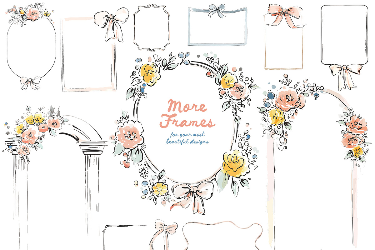 Whimsical Love Wedding Illustrations, an Illustration by Tinydew (Photo 9 of 14)