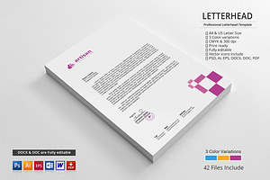 Letterhead, a Stationery Template by artisanHR