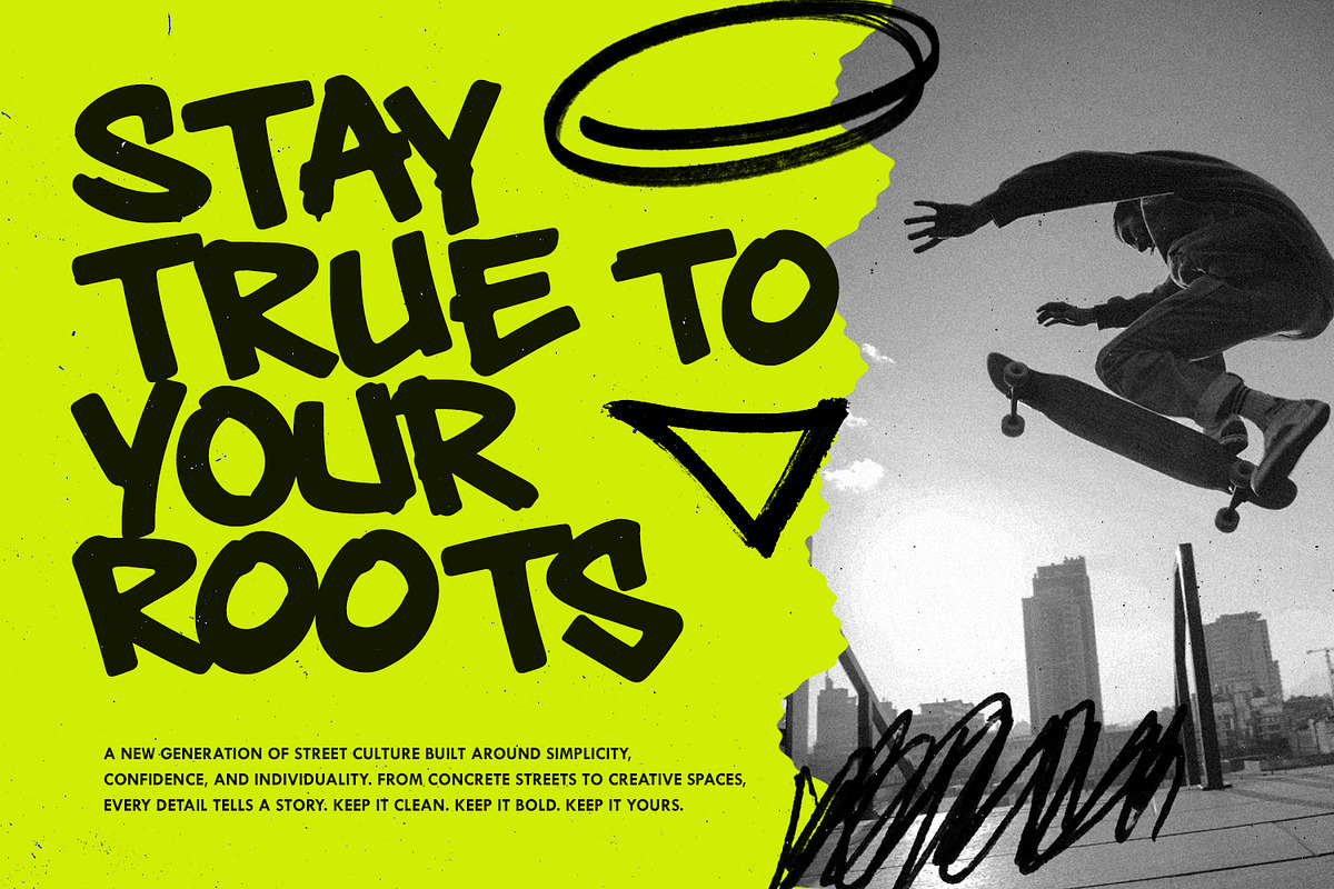 Strum Genks – Graffiti Display, a Handwritten Font by Black Junst (Photo 4 of 7)