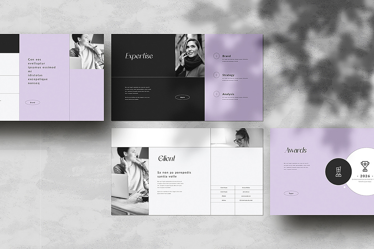Portfolio Template, a Presentation Template by White Graphic (Photo 6 of 7)
