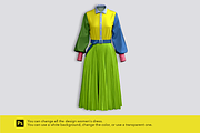 Women's dress mockups with belt., an Apparel Mockup by Irena Matiash shop (Thumbnail 2 of 4)