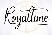 Royaltime | Script Font, a Handwritten Font by Scratchones (Thumbnail 1 of 9)