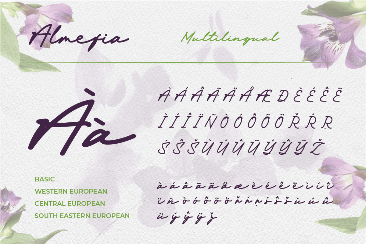 Almefia, a Script Font by kerismaker (Photo 10 of 12)