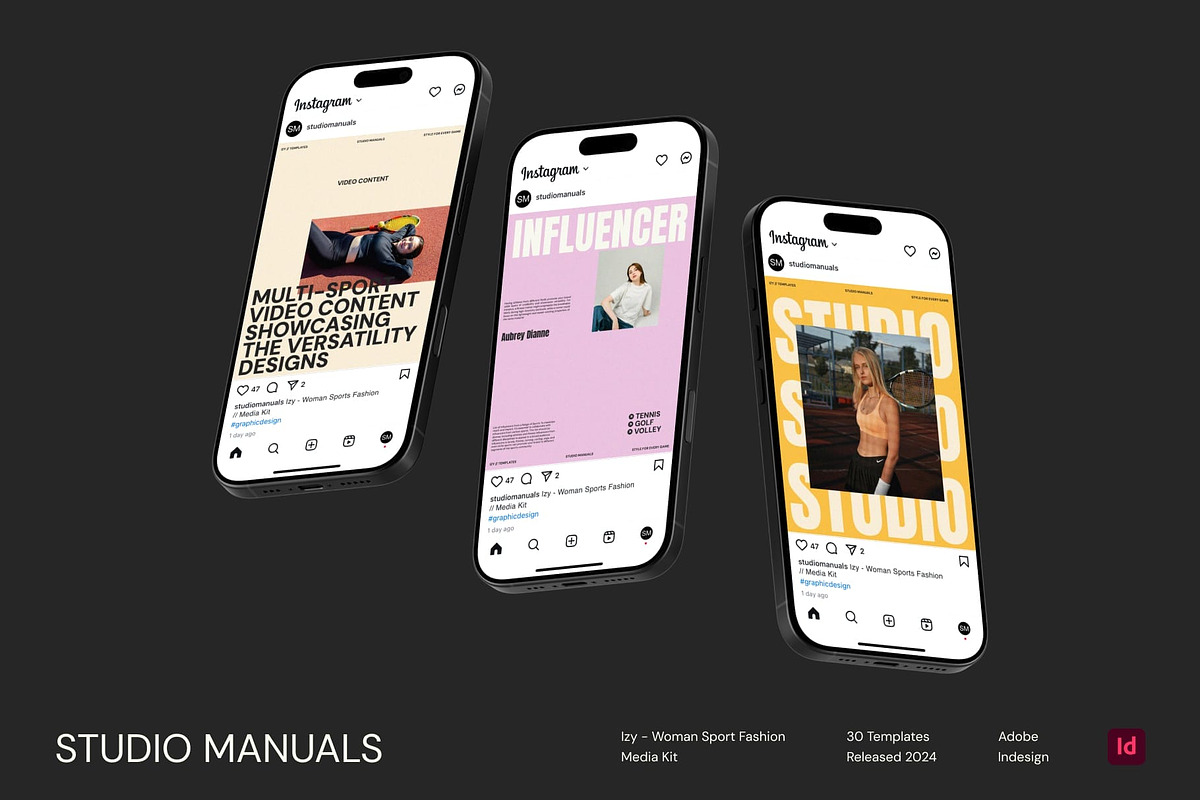 IZY - Woman Sport Fashion Media Kit, a Social Media Template by Studio Manuals (Photo 2 of 8)