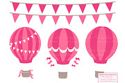 Hot Pink Hot Air Balloons & Patterns, an Illustration by Amanda Ilkov (Thumbnail 3 of 5)