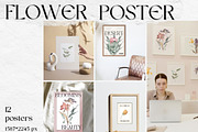 Flower Posters Collection, an Object Graphic by Kate Creative Studio (Thumbnail 1 of 7)