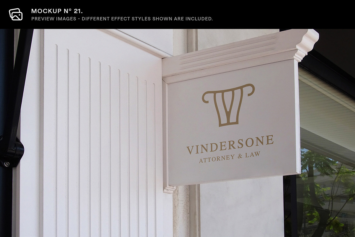 30 Signs & Facade Logo Mockups - V4, an Advertising Mockup by Asylab (Photo 28 of 38)