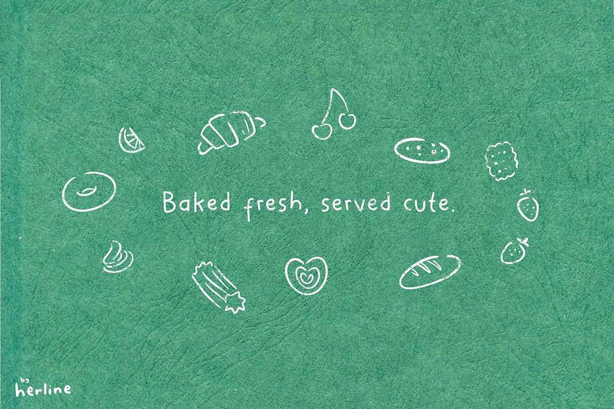 LUTU - Handwritten Font, a Handwritten Font by byherline (Photo 4 of 5)