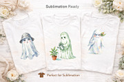Funny Grumpy Ghost Sublimation PNG, an Illustration by Artnoy (Thumbnail 6 of 8)