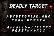 Deadly Target, a Blackletter Font by Yoga Letter (Thumbnail 6 of 9)