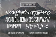 Faith & Glory, a Script Font by Sam Parrett (Thumbnail 5 of 6)