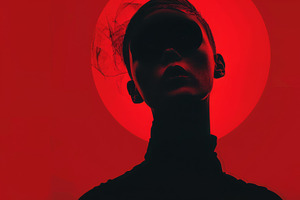 A modern and edgy layout, a Person Illustration by Handmadefont