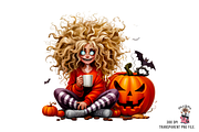 Spooky Halloween Girls PNG Bundle, a Graphic by Rina Akther (Thumbnail 5 of 11)
