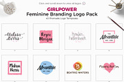 140 Feminine Branding Logo Bundle, a Branding & Logo Template by XpertgraphicD (Thumbnail 15 of 25)