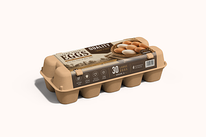 Egg Tray & Carton Label Mockup
