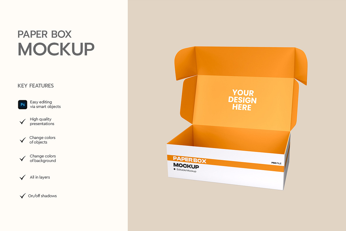 Open Box Mockup