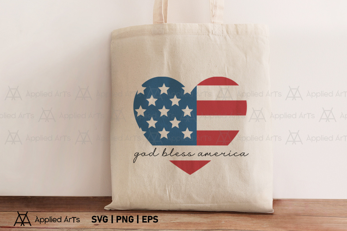God Bless America, 4th of July SVG, an Object Graphic by Applied Arts (Photo 9 of 9)