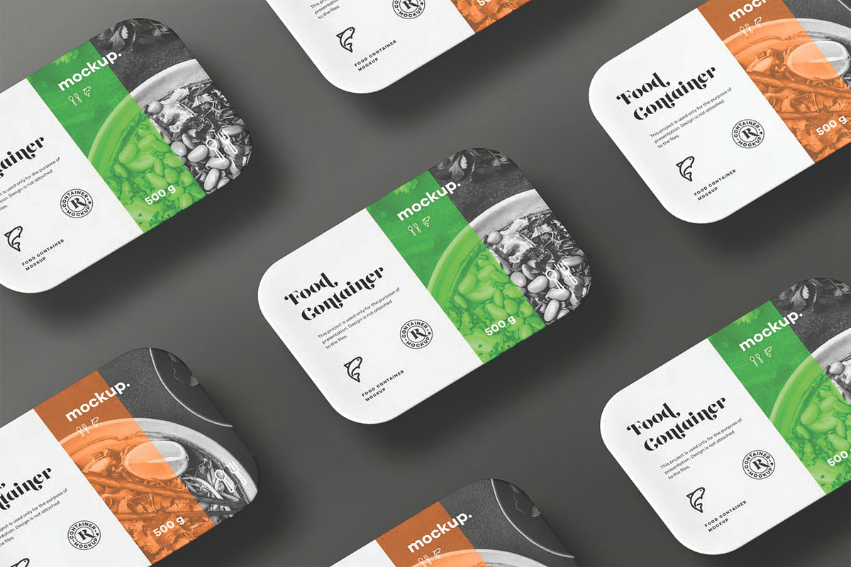 Food Container Mockup, an Advertising Mockup by DesignRushMarket (Photo 12 of 14)