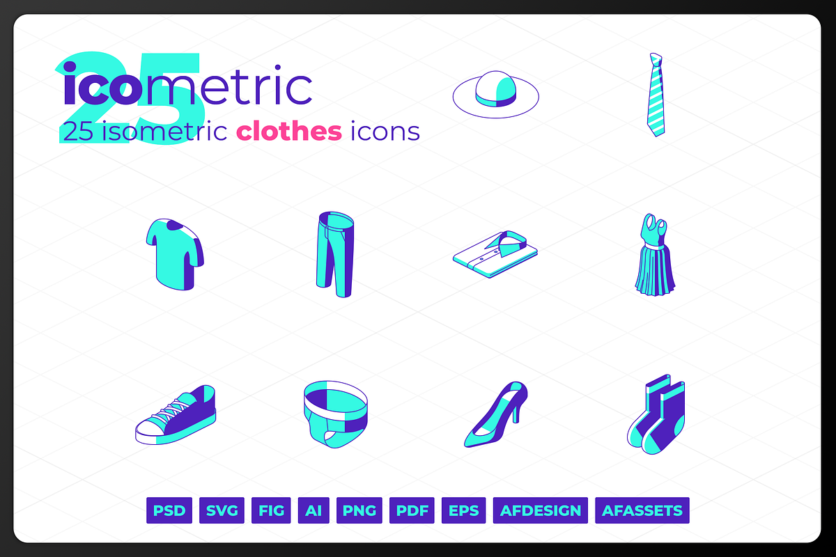 Icometric - Clothes Icons, a Duotone Icon by oelhoem (Photo 1 of 3)