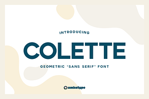 Colette - Geometric Sans Serif Font, a Sans Serif Font by alpercakici