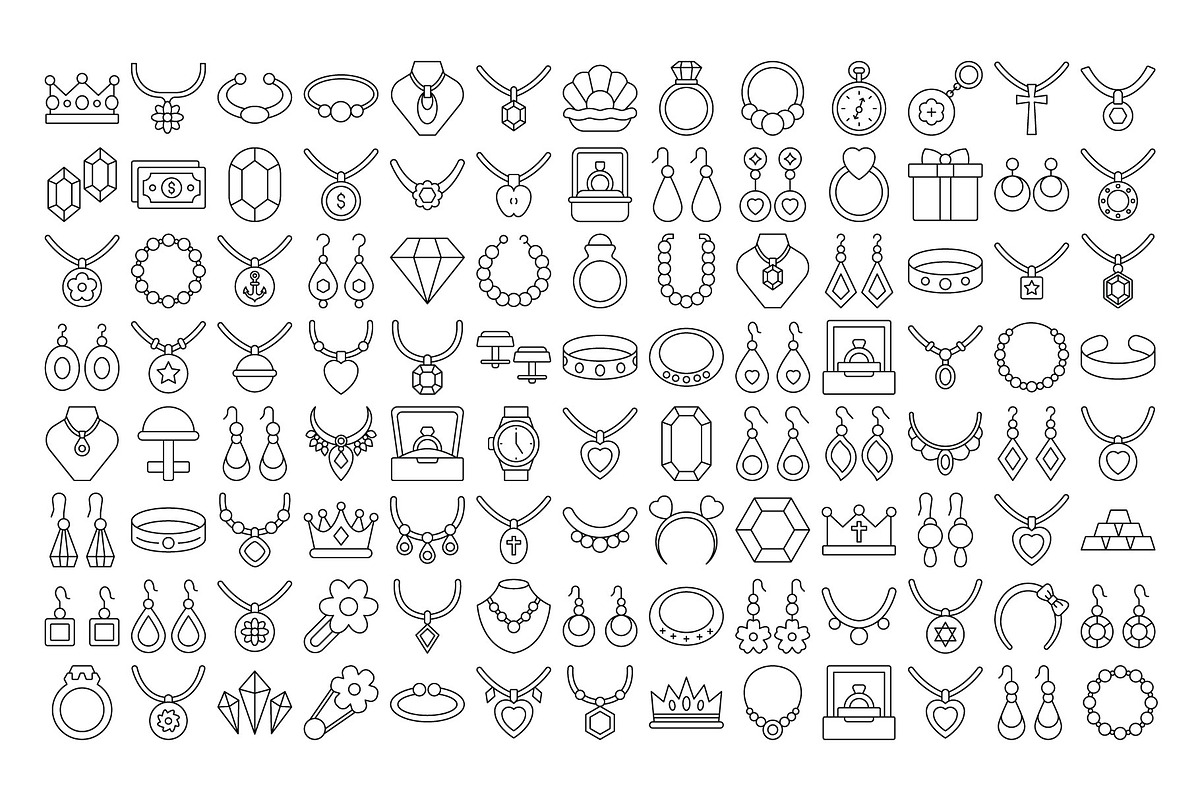 Elegant Jewelry Icon Pack, an Icon by Vector Portal (Photo 5 of 5)