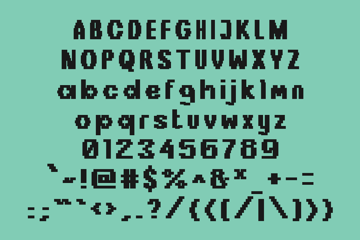 Overbit Bold & Strong Edgy Y2K Pixel, a Sans Serif Font by Lettertype Studio (Photo 6 of 14)