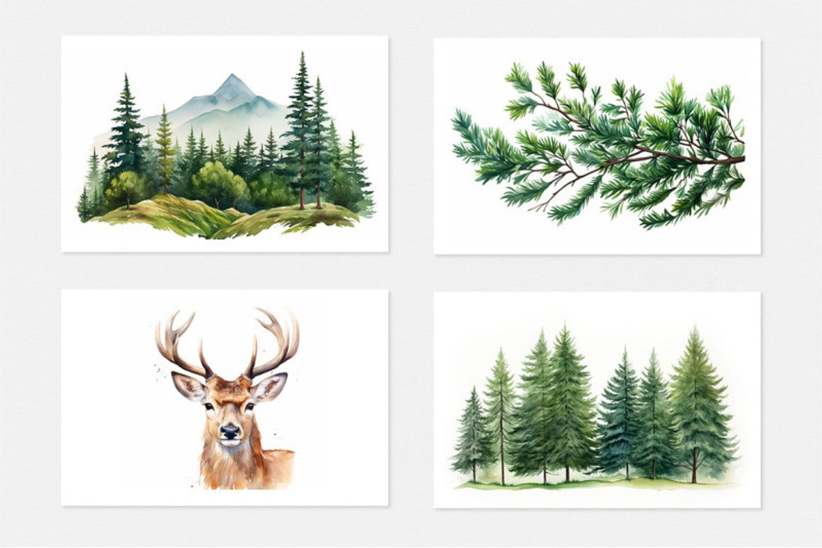 Evergreen Forest, a Seasonal Illustration by artsy-fartsy (Photo 3 of 7)