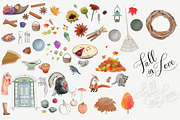 Welcome Fall Digital Illustrations, a Seasonal Illustration by becky nimoy (Thumbnail 5 of 6)
