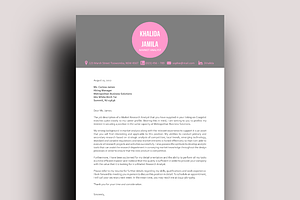 Modern Left Bar Icon Resume Template