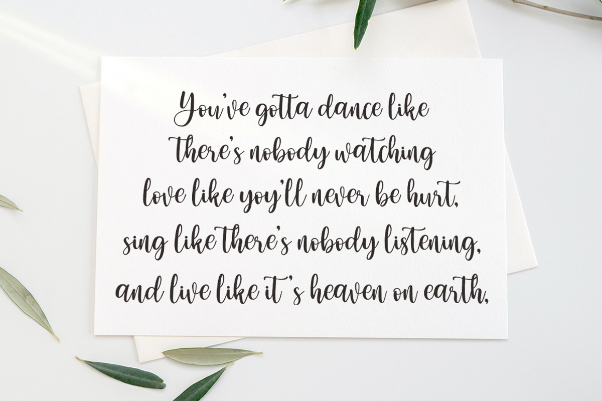 Hello Besstie, a Script Font by Strong.co (Photo 4 of 8)