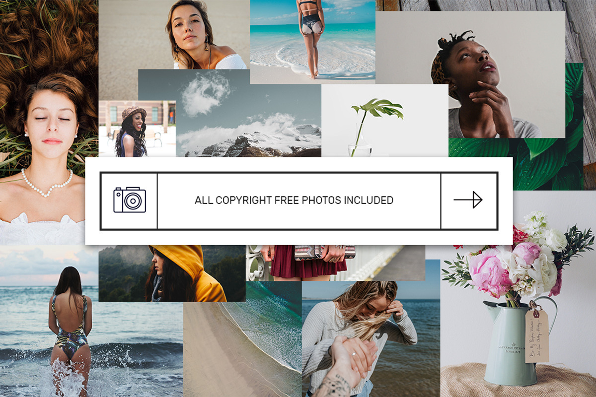 Elsewhere Vintage Social Media Pack, a Social Media Template by NordWood (Photo 5 of 8)