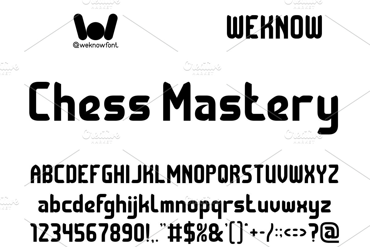 Checkmate font, a Sans Serif Font by weknow (Photo 5 of 8)