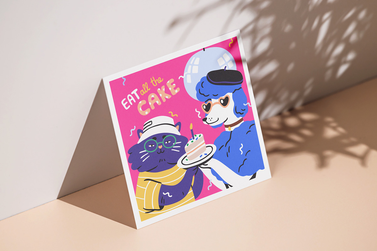 Happy birthday cards with animals, an Animal Illustration by Good Studio (Photo 9 of 11)
