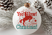 Yee Haw Y’all Christmas Cowboy SVG, a Graphic by TanchaArt (Thumbnail 9 of 11)