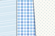 Orange & Blue Floral Pattern Set, a Pattern Graphic by Libby Wishes (Thumbnail 4 of 5)
