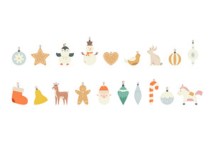Christmas toys clipart. Isolated new, an Object Illustration by Valerie Bodnar