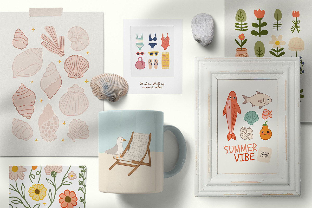 Summer Vibe | Wall Art Creator, an Object Graphic by Leleka.Store (Photo 2 of 19)
