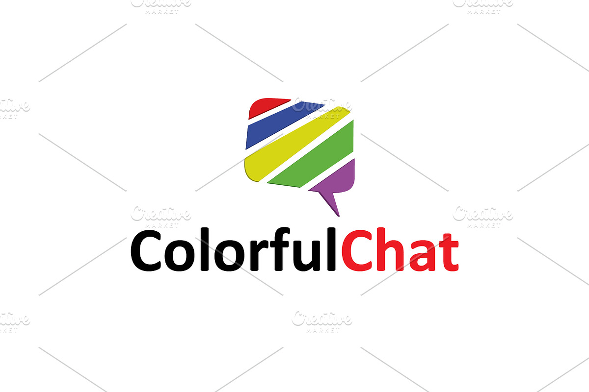 Colorful Chat Logo Template, a Branding & Logo Template by mesuka (Photo 2 of 2)