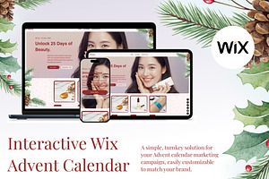 Advent Calendar 2025 Wix Template