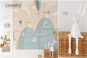 Kids Frames & Wall Mockup Bundle - 6, a Print Template by Yuri-U (Thumbnail 13 of 28)