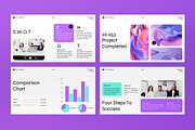 White Purple Company Profile PPT, a Presentation Template by graphicook (Thumbnail 4 of 5)