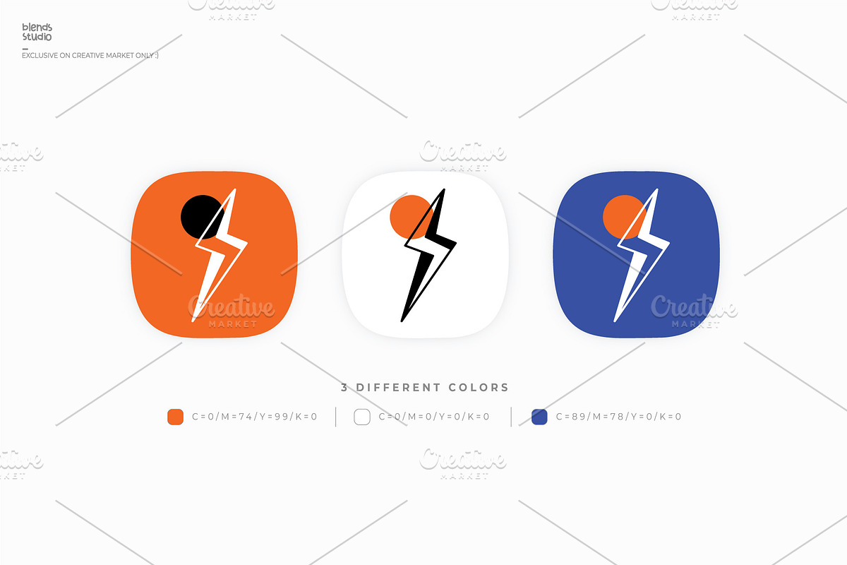 Spark Energy logo, a Branding & Logo Template by blends.studio (Photo 2 of 4)