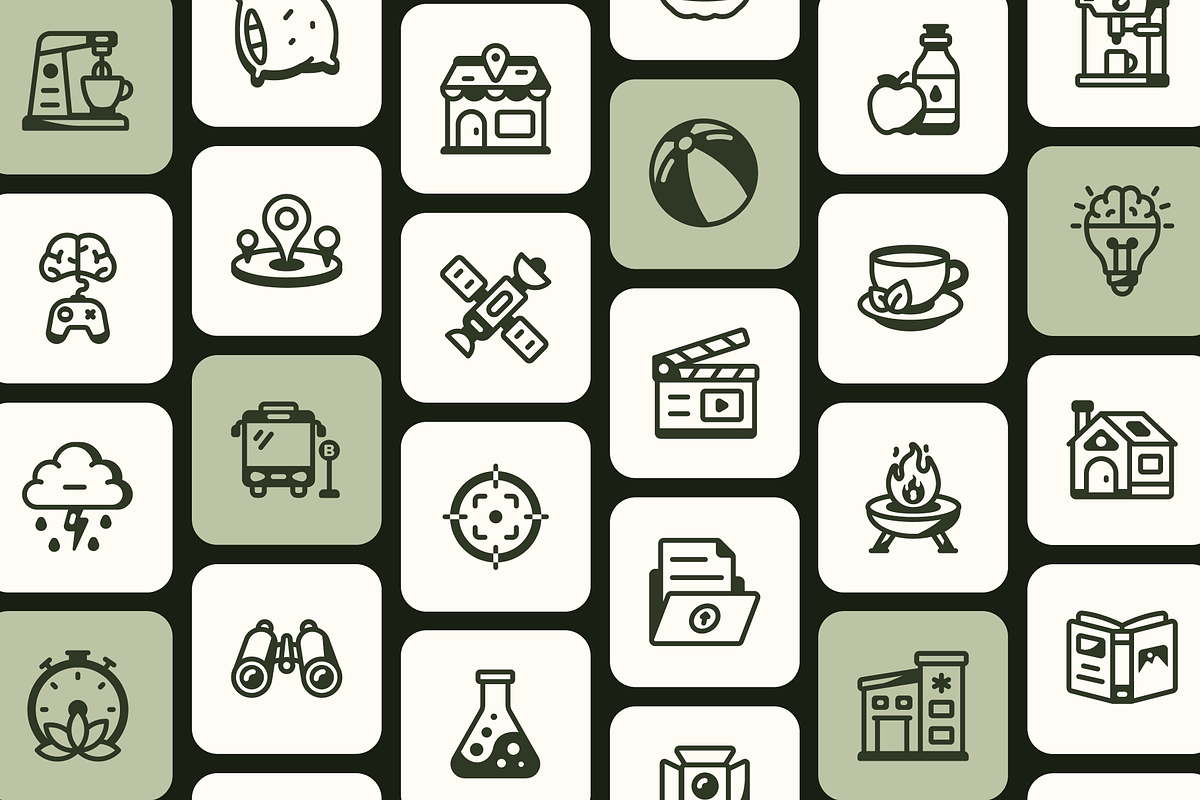 Hobbies Icons Bundle, a Solid Icon by Prosymbols (Photo 6 of 12)