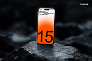 iPhone 15 Pro Mockup, an iPhone Mockup by Renderteam (Thumbnail 7 of 10)