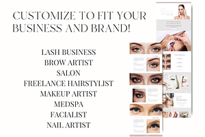 Lash Tech Brow Wix Website Template