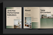 Gradient Green KPI Report, a Brochure Template by Neermana (Thumbnail 2 of 10)