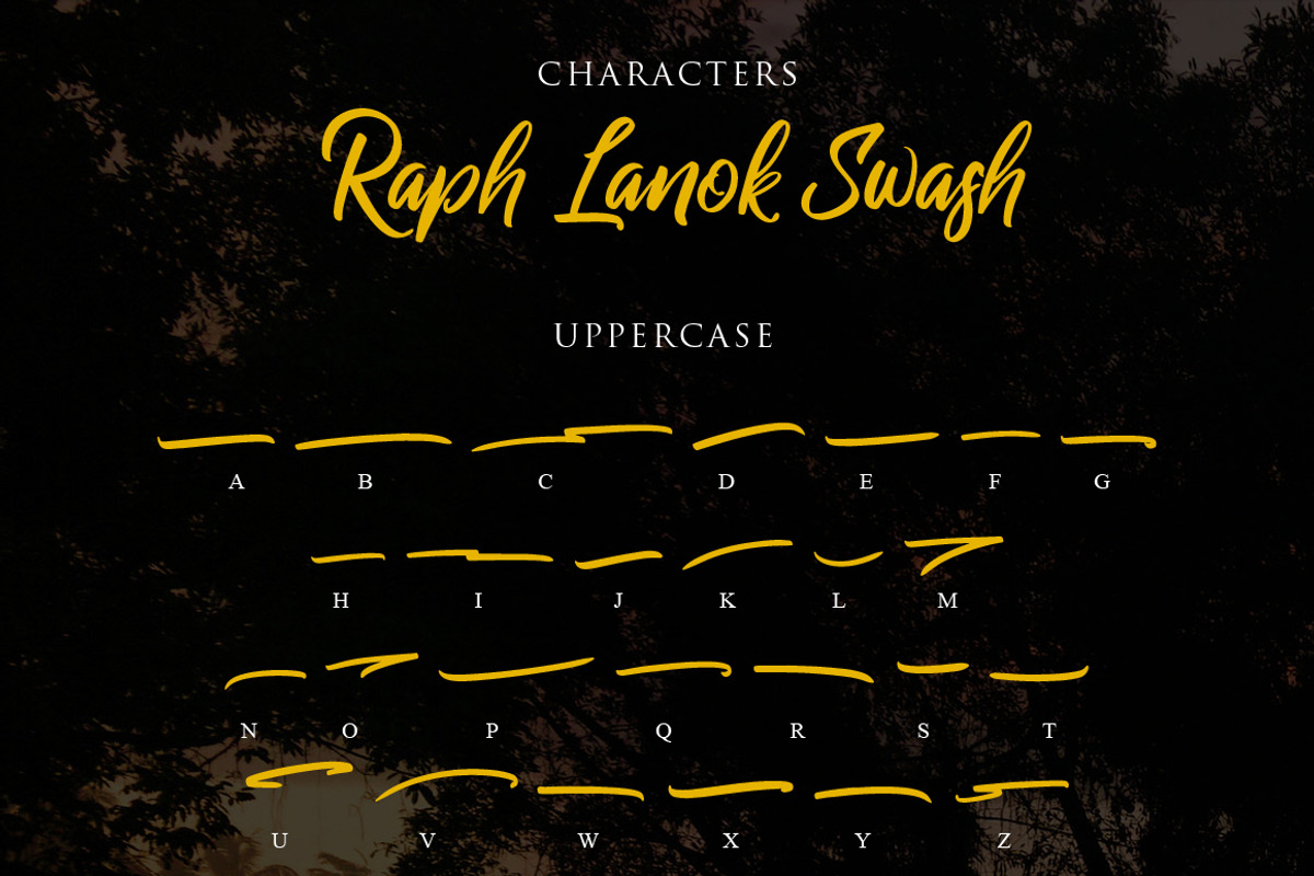 Raph Lanok Typeface, a Script Font by alit design (Photo 14 of 15)
