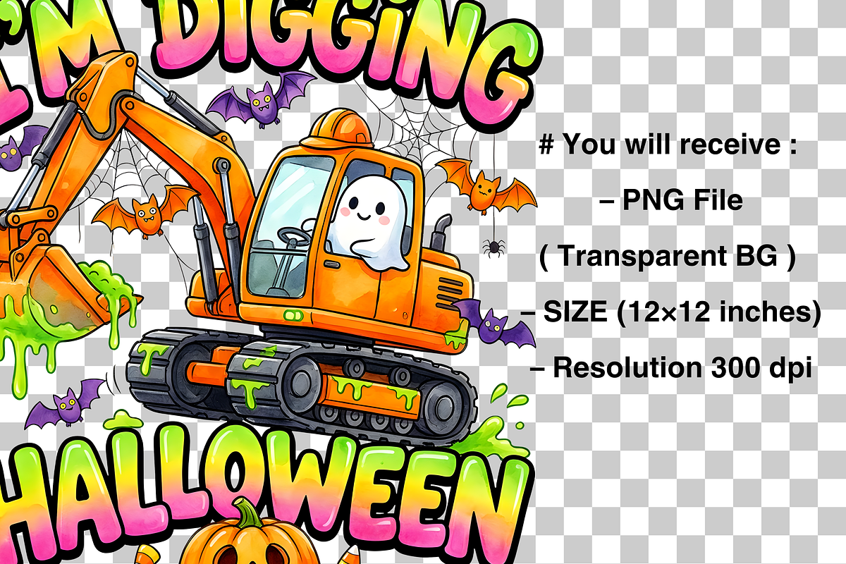 I'm Digging Halloween Png, an Object Graphic by Clipart Bloom (Photo 3 of 3)