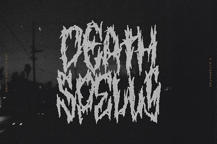 Death Spells, a Font by Chad Palmer Designs